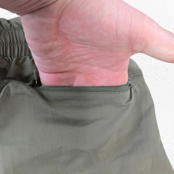 All in Motion Olive Green High Waisted 4in Active UPF 50+ Running Shorts Size XS - Picture 9 of 12